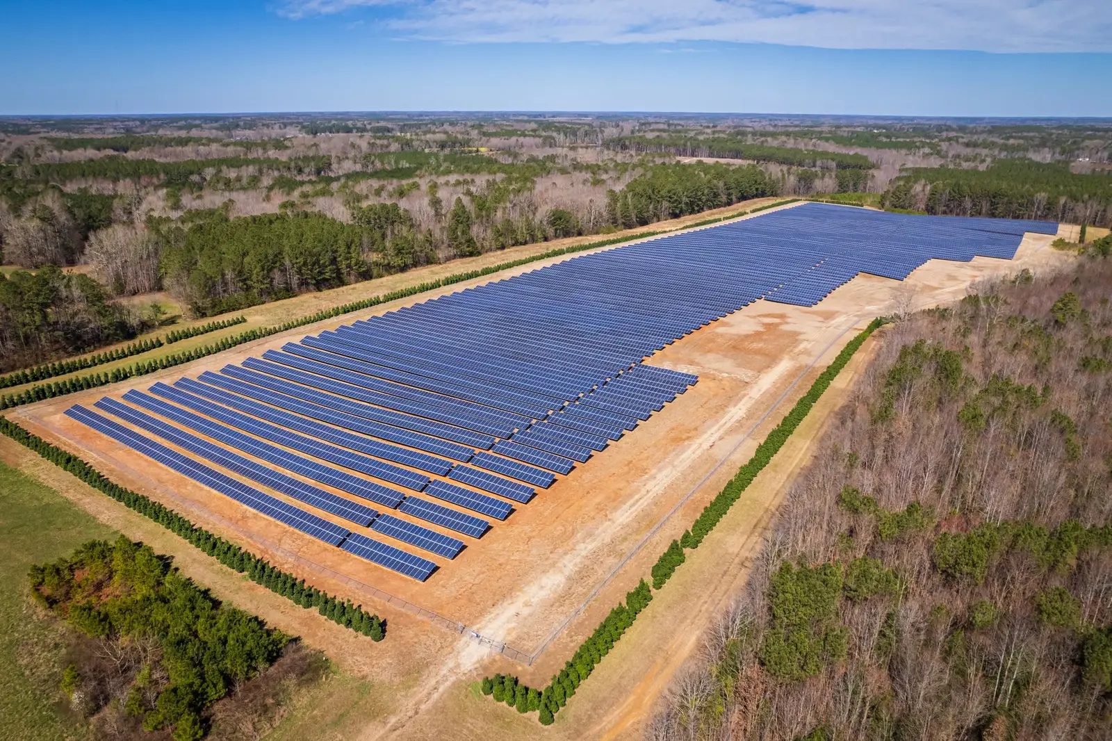 Solar panel farm — Turtledove Energy
